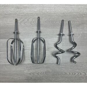 Oster Regency Kitchen Center Mixer Attachments Beaters Dough Hooks Vintage